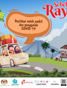 Sebelum Raya, Ambil Dos Penggalak COVID-19